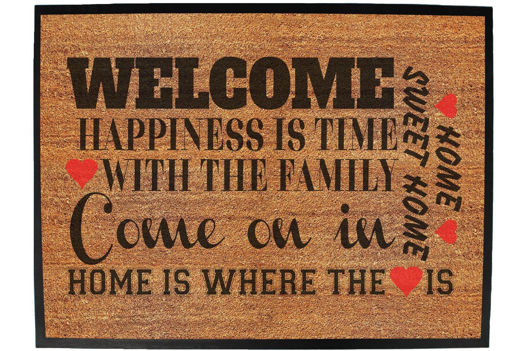 Sweet Home Doormat And Door Stock Illustration - Download Image Now -  Doormat, Domestic Life, Welcome Sign - iStock