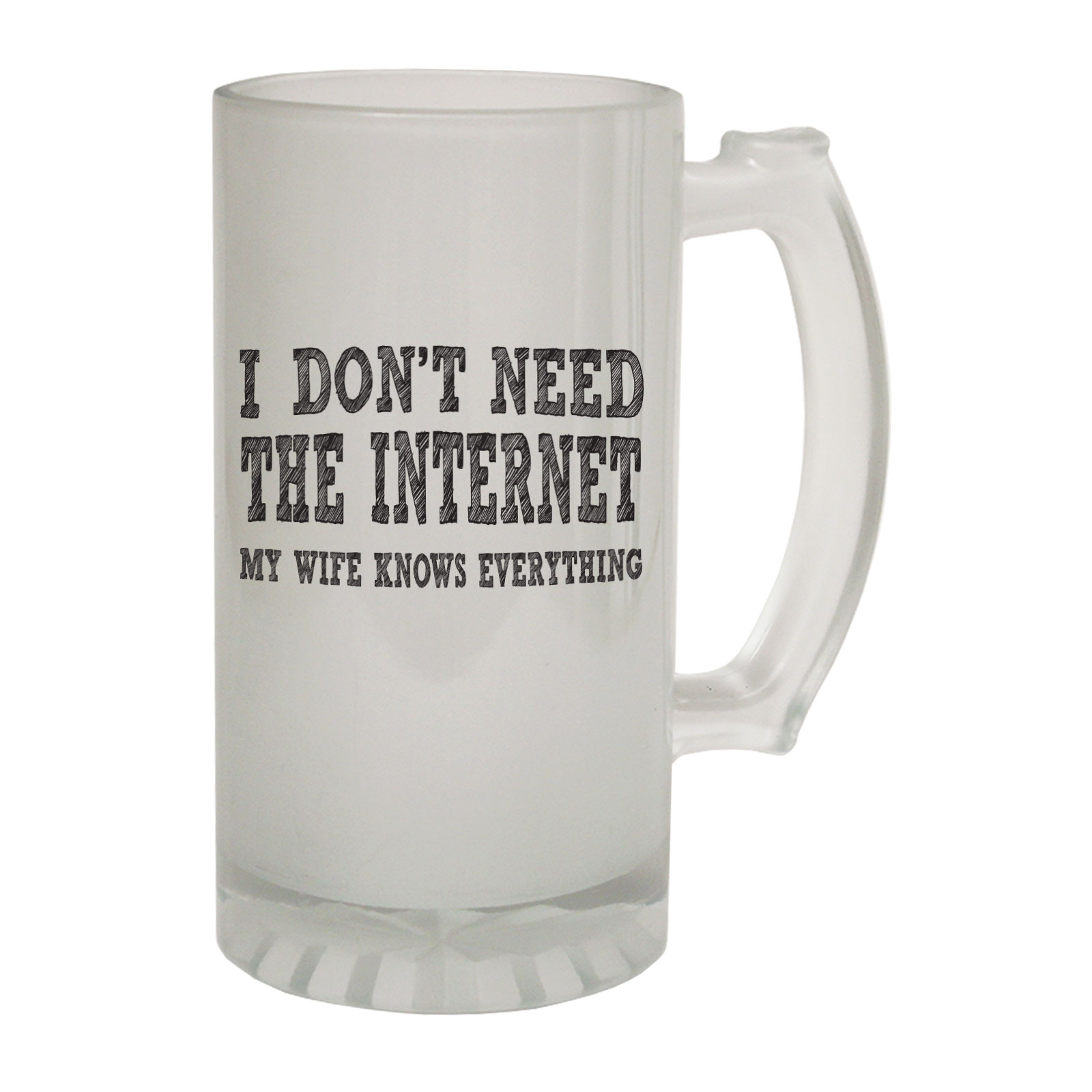 Funny Beer Stein Frosted Glass Novelty Pint 16oz Birthday Gift SUPER