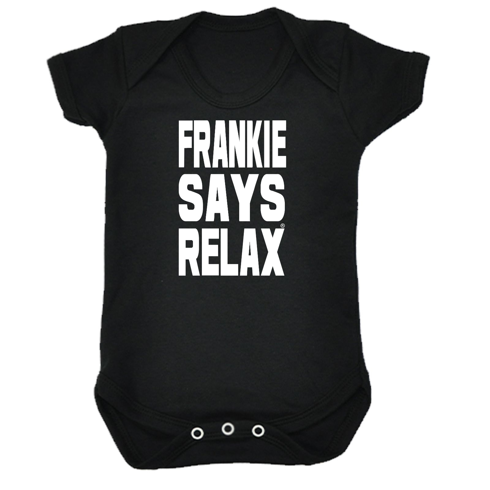 FUNNY BABY NEONATO Babygrow Pagliaccetto Tuta-Frankie Says Relax solido 