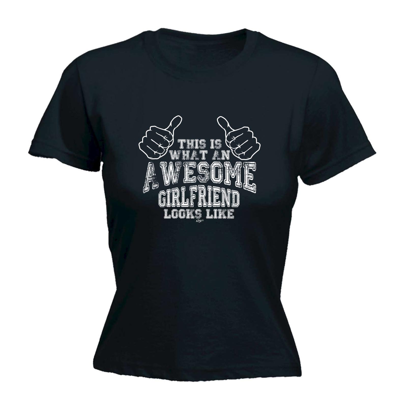 T-Shirt Girlfriend lustige Neuheit Tops Damen T-Shirt - SUPER DAMEN - AG1 - Bild 2 von 8