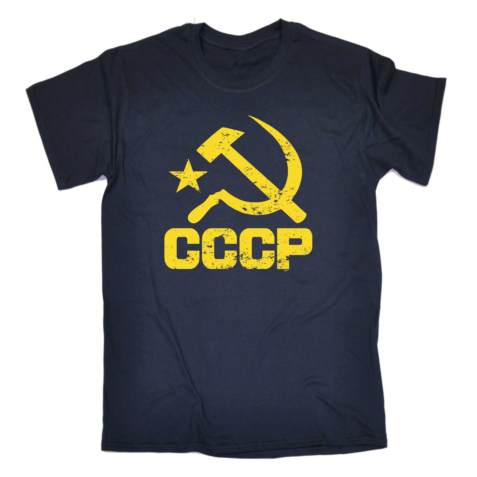 Funny Novelty T-Shirt Mens tee TShirt Cccp Yellow 