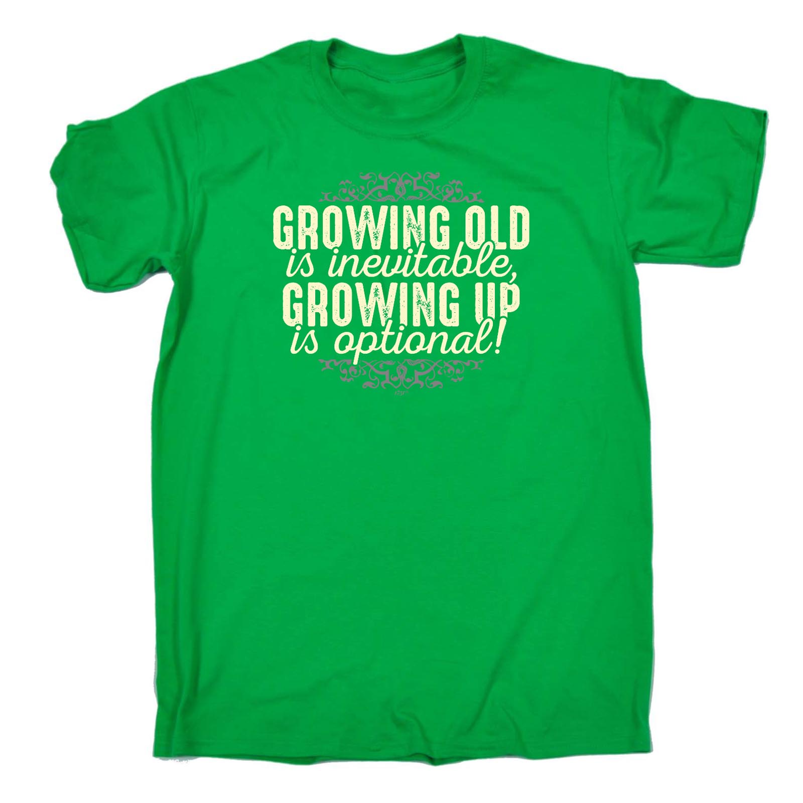 Funny Novelty TShirt Mens tee TShirt Growing Old Is Inevitable Gift