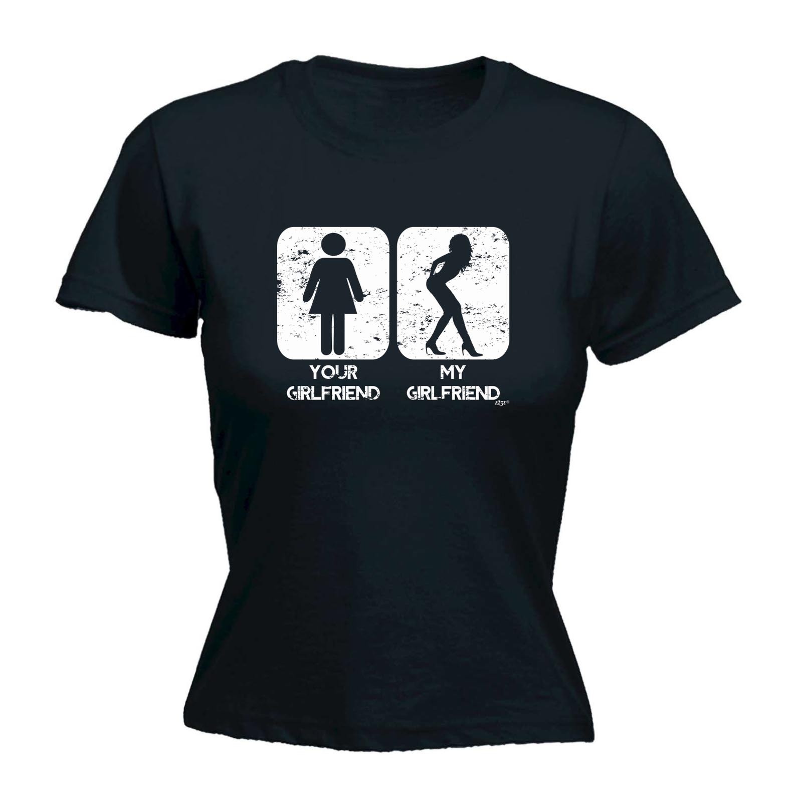 T-Shirt Girlfriend lustige Neuheit Tops Damen T-Shirt - SUPER DAMEN - AG1 - Bild 8 von 8
