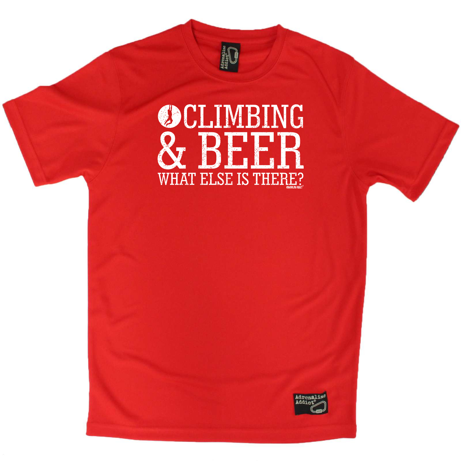 Rock Climbing T Shirt Funny Mens Sports Performance Jc1 Climbing And Beer What Ebay