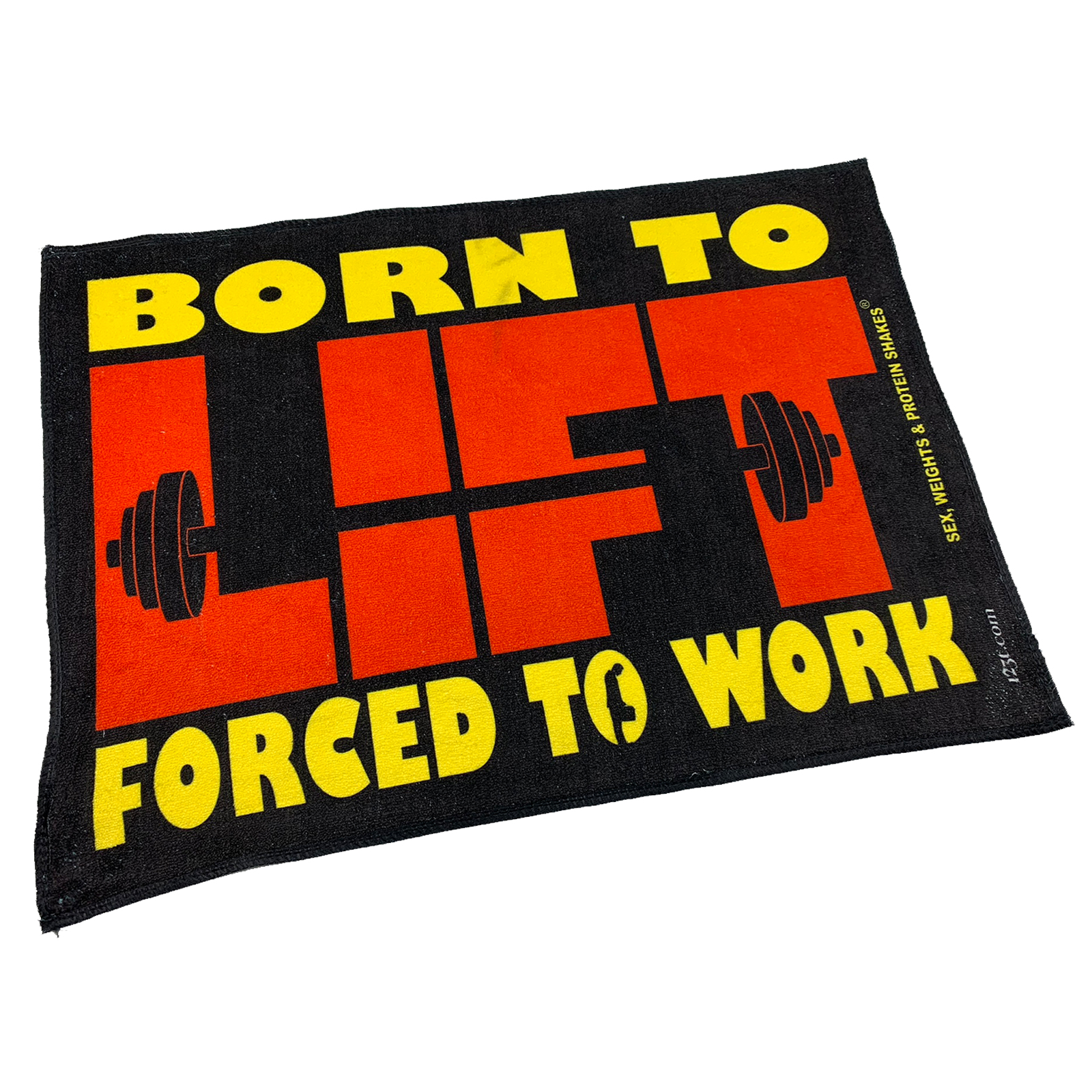 Born To Run Forced To Work Gym Sweat Microfiber Sports Towel Jogging Funny