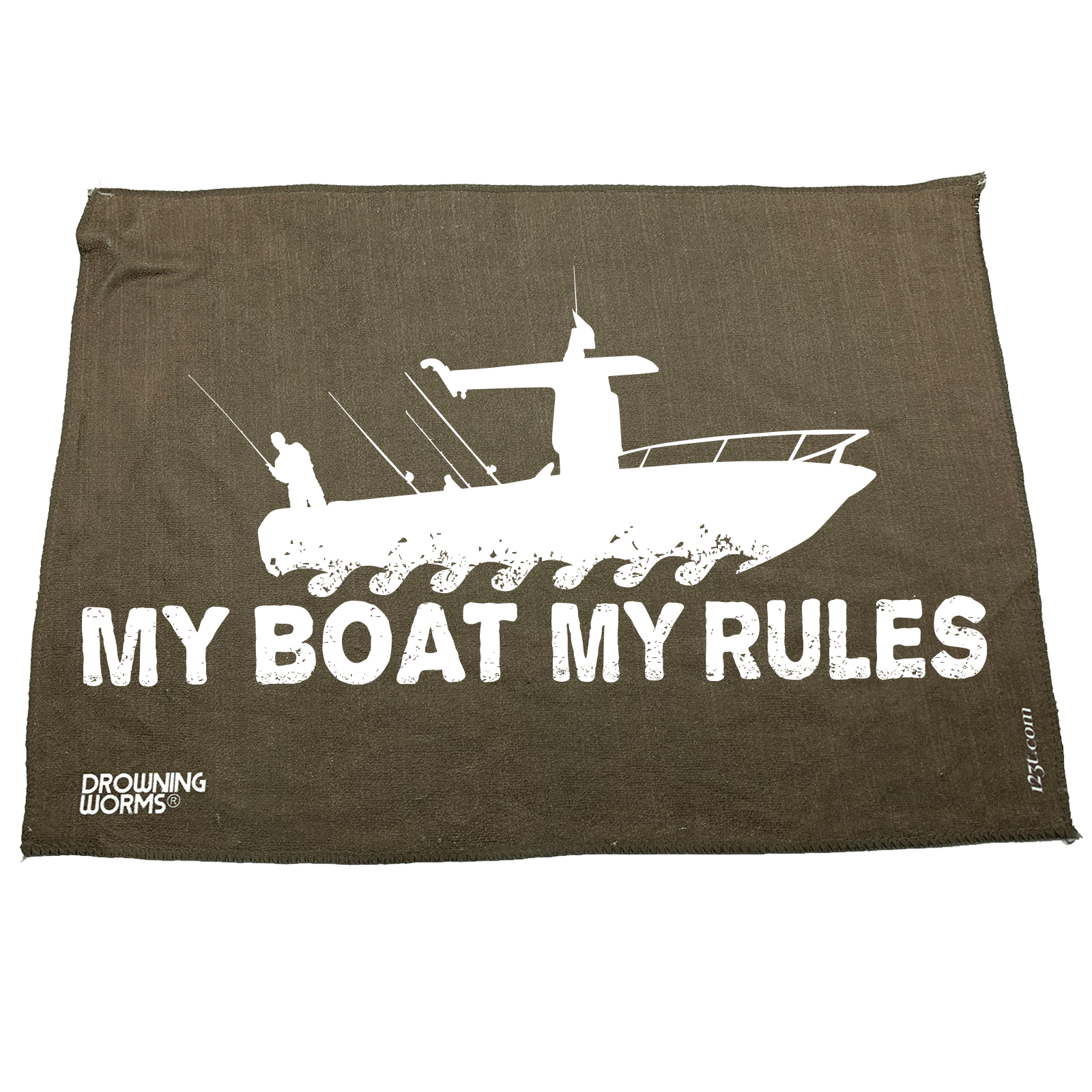 Fishing Funny Microfiber Hand Towel - My Boat Rules Gift Gifts